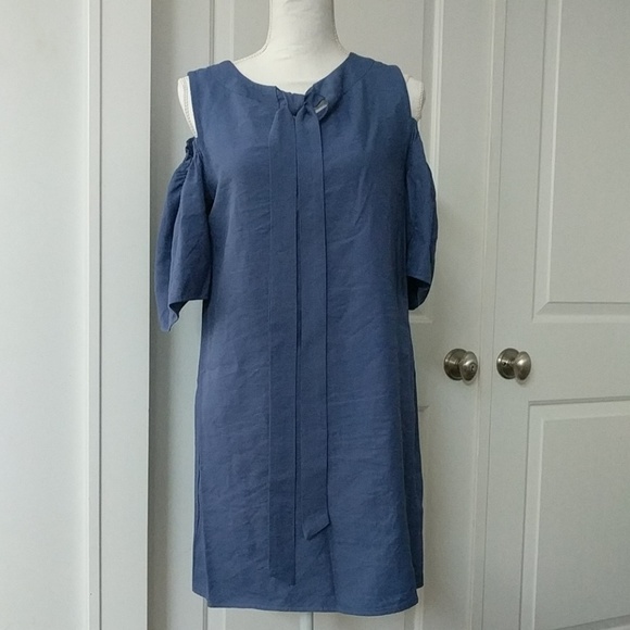 Clearance Summer Cold shoulder tie keyhole neckline Unique! Small - Picture 5 of 12
